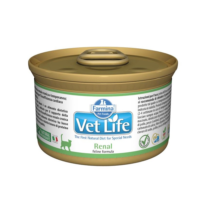 Farmina Vet Life cat renal konzerva 85 g